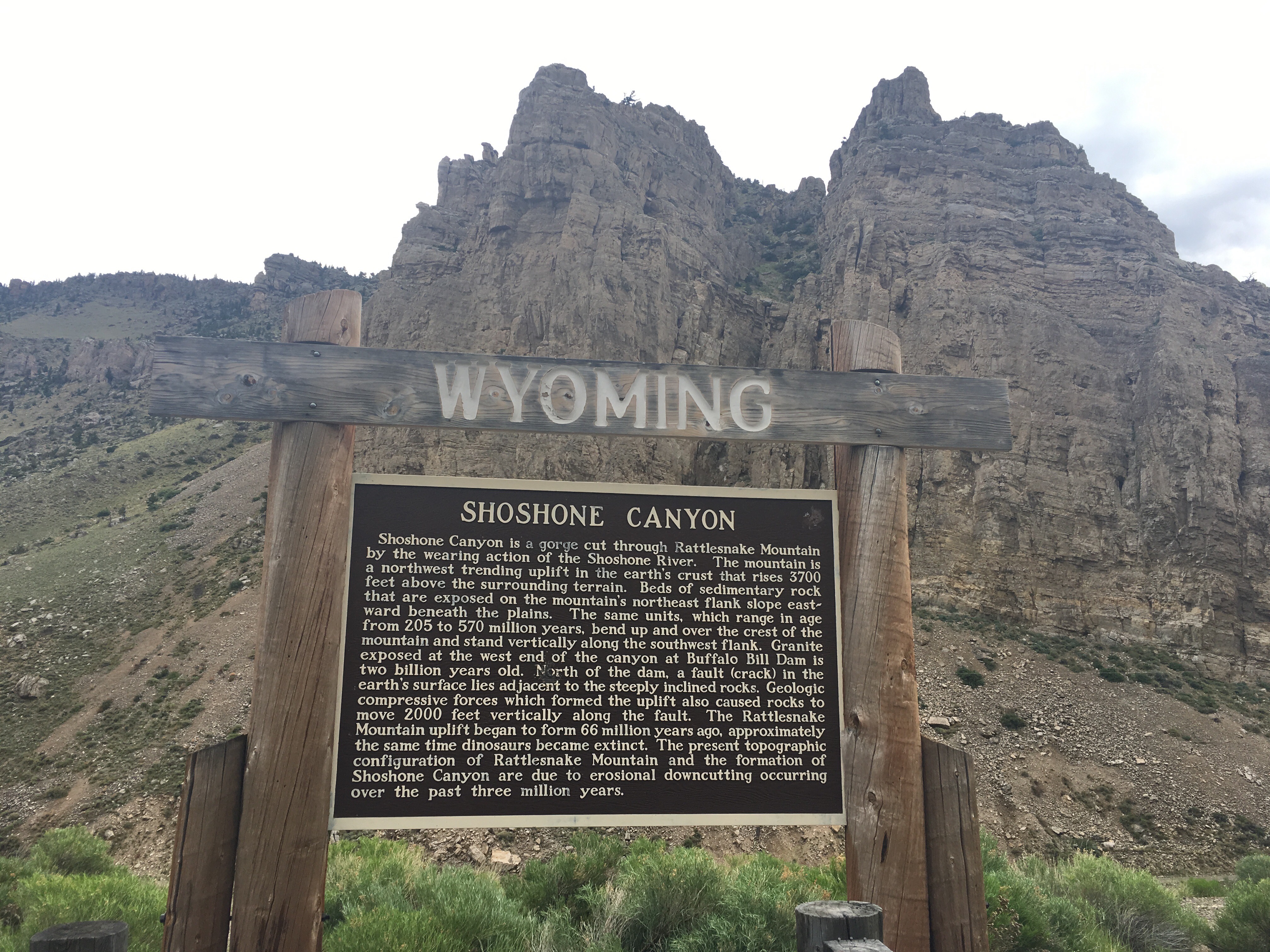 Schoschonen canyon in Wyoming
